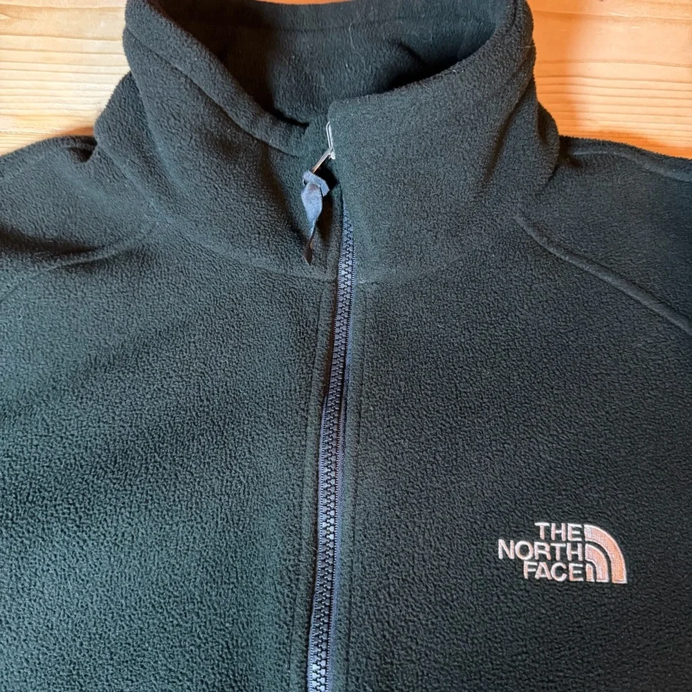 The North‎ Face Mens Full Zip Fleece Jacket Green XL TKA 100 Midweight Layer